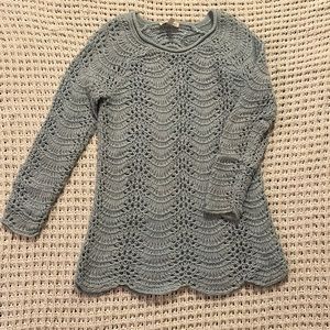 Maternity sweater, light blue with shimmer